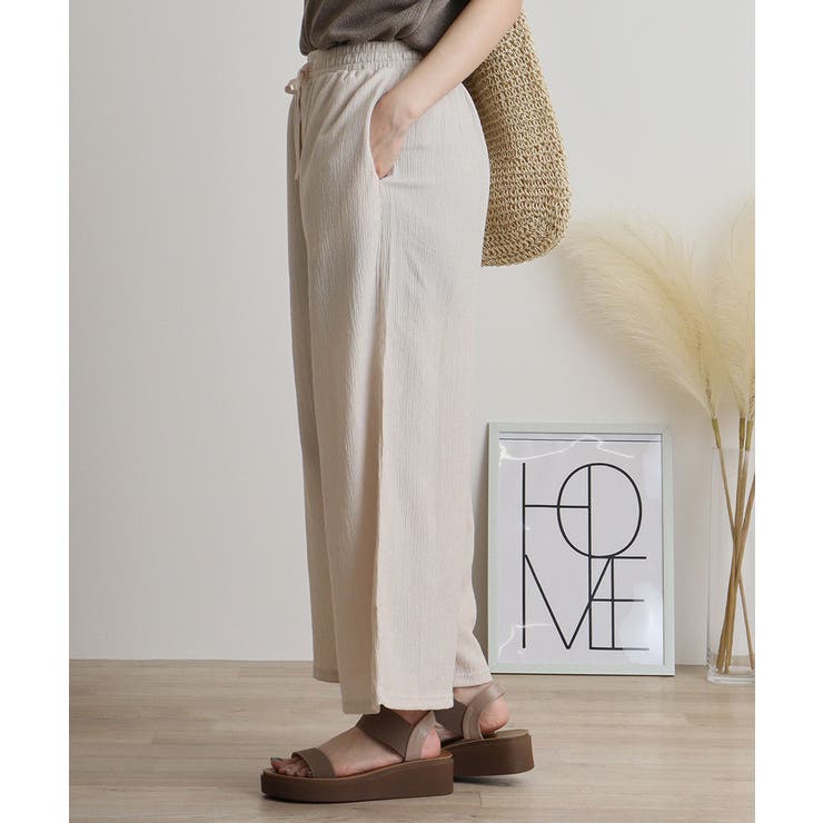 カットクレープロングパンツ | atONE | 詳細画像6 