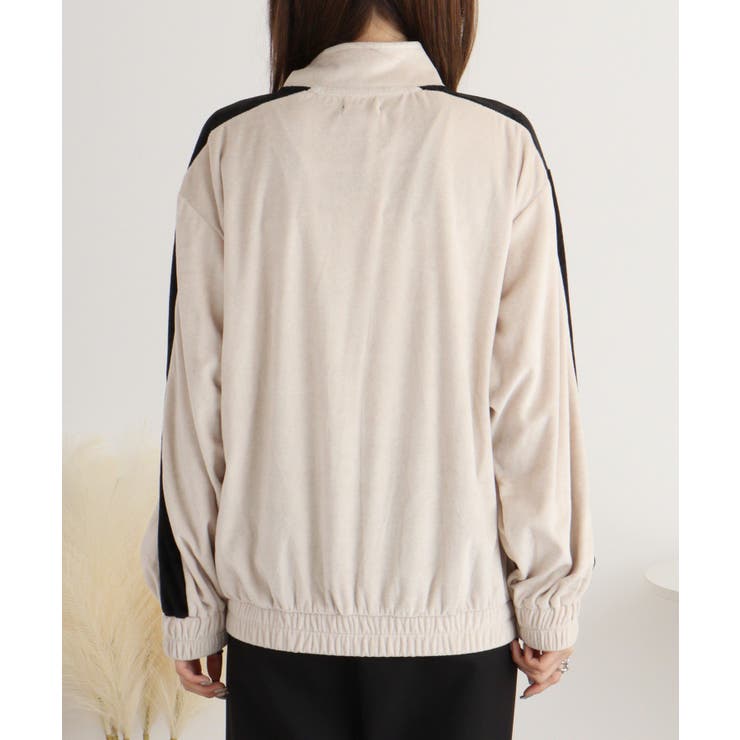 TCカットベロアライン入りZIPスタンドジャケット | atONE | 詳細画像17 