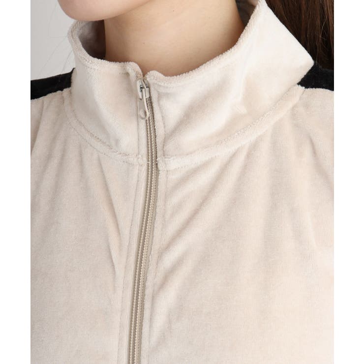 TCカットベロアライン入りZIPスタンドジャケット | atONE | 詳細画像18 