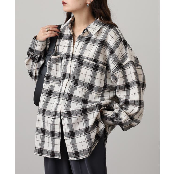 ビエラチェックロングシャツ | atONE | 詳細画像7 