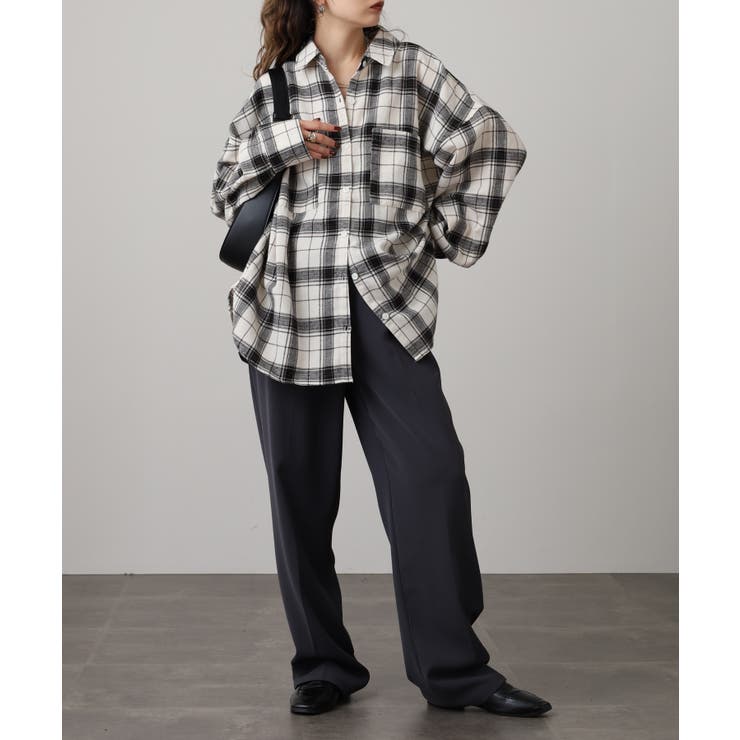 ビエラチェックロングシャツ | atONE | 詳細画像8 