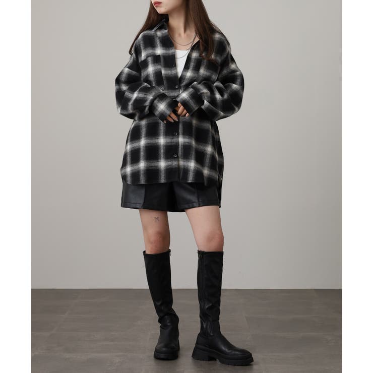 ビエラチェックロングシャツ | atONE | 詳細画像16 