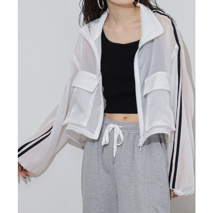 ライン入りオーガンシアーブルゾン | atONE | 詳細画像5 