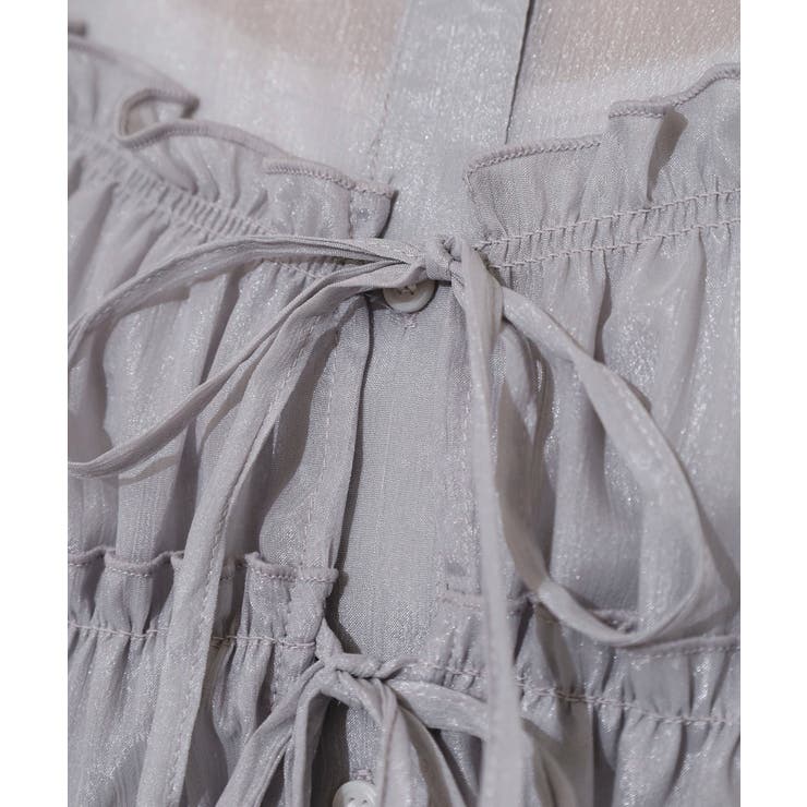 ラメ楊柳シアービスチェセットブラウス | atONE | 詳細画像24 