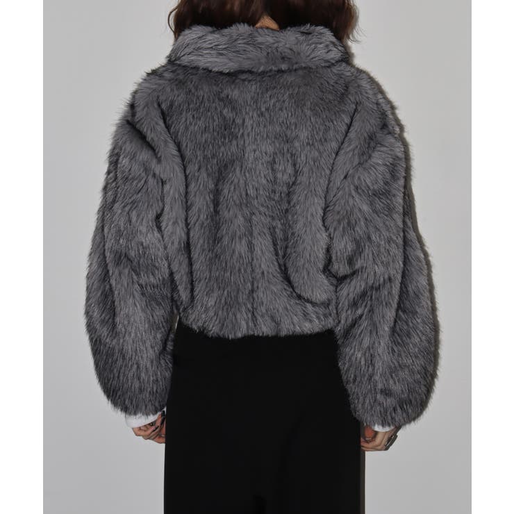 ミックスファーWジップショート丈ブルゾン | atONE | 詳細画像34 