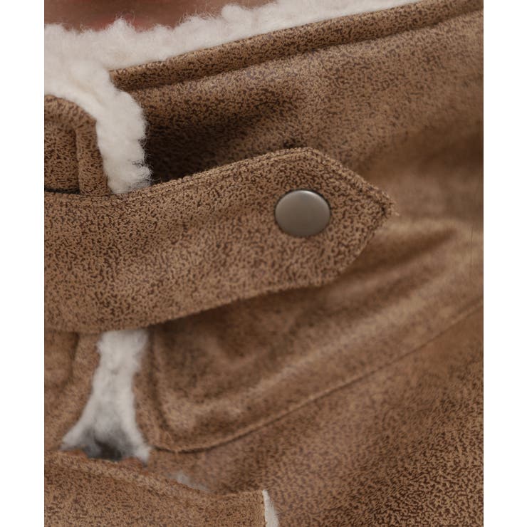 フェイクムートンボンディング裏ボアジャケットブルゾン | atONE | 詳細画像17 