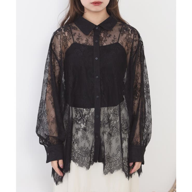 ひげレースボリュームスリーブシャツ | atONE | 詳細画像17 