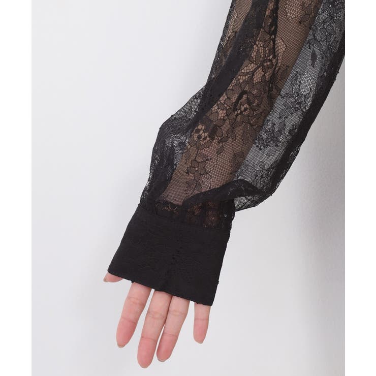 ひげレースボリュームスリーブシャツ | atONE | 詳細画像23 