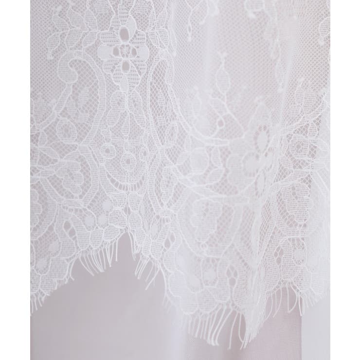 ひげレース切替ロング丈スカート | atONE | 詳細画像22 