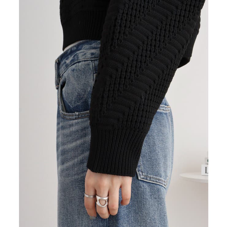 無地ニットプルオーバー | atONE | 詳細画像17 