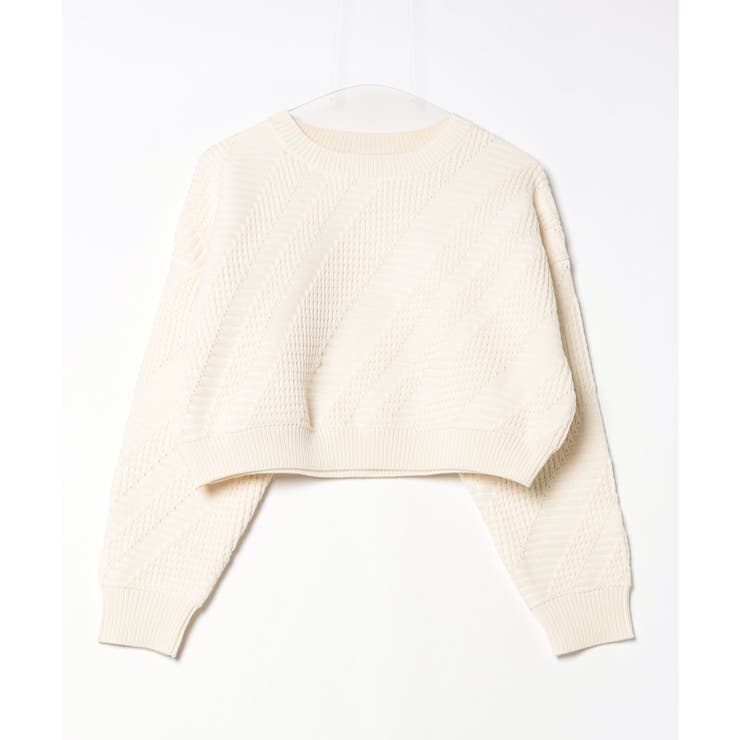 無地ニットプルオーバー | atONE | 詳細画像18 