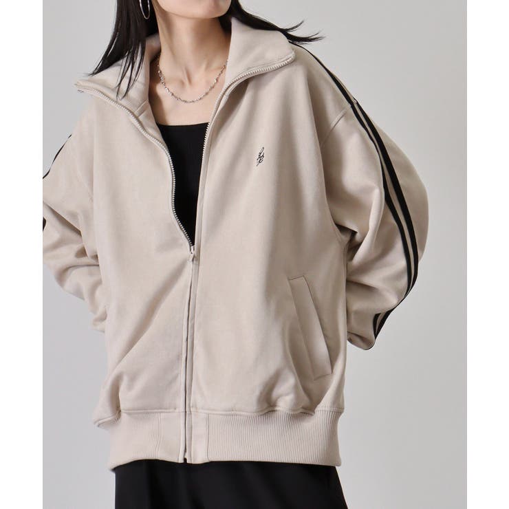 アイボリー | スエードポンチトラックジャケット | atONE