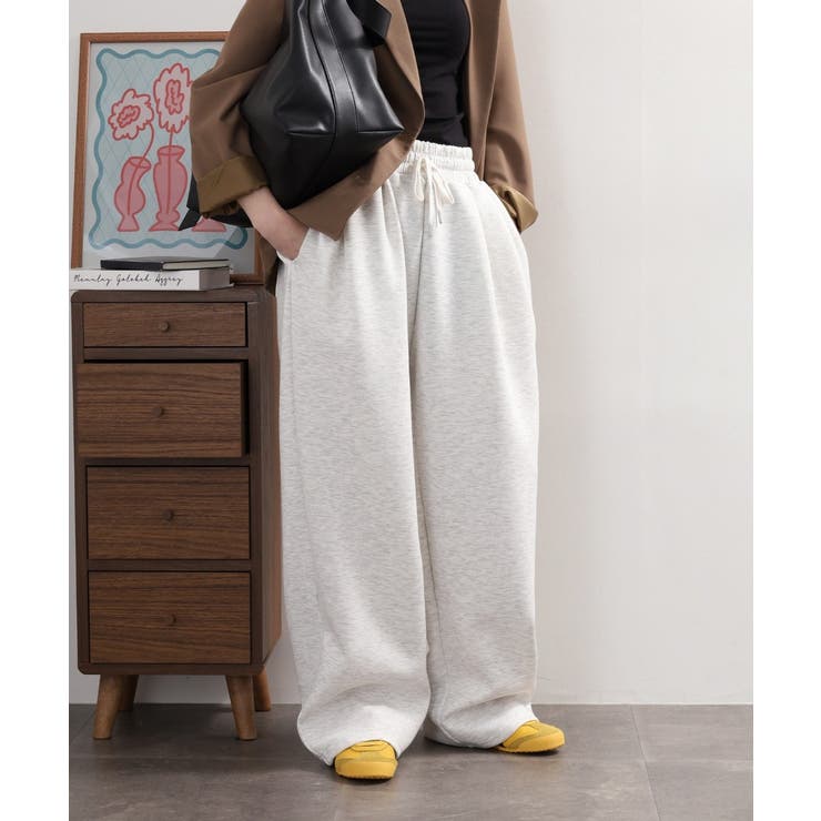 オートミール | スエットコクーンイージーパンツ セットアップ対応 | atONE