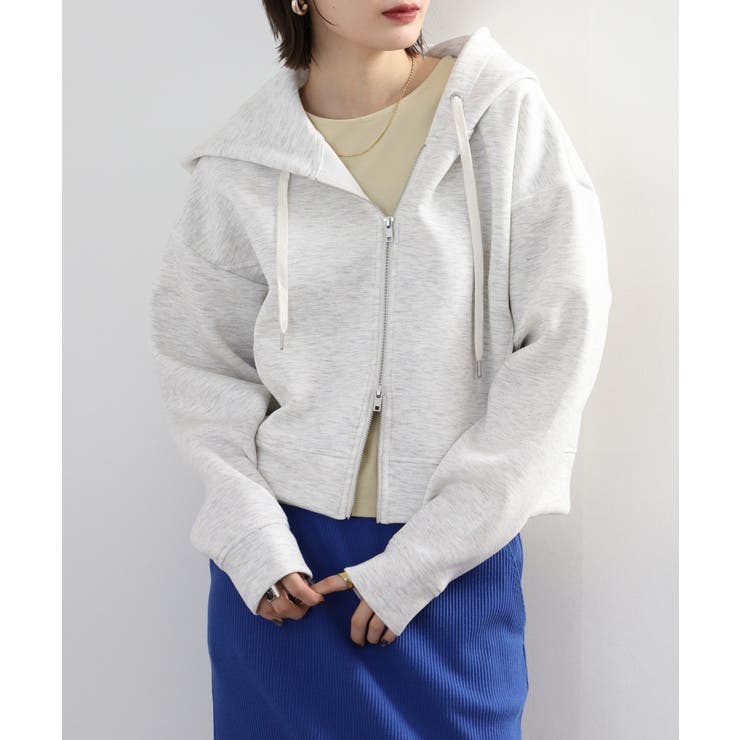 スウェットドルマンWジップフードパーカー セットアップ対応 | atONE | 詳細画像2 