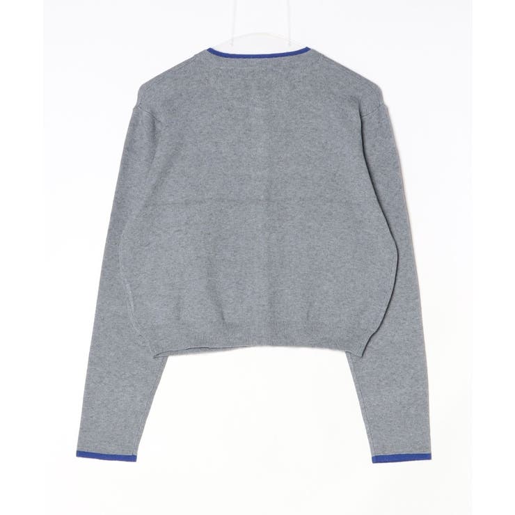 レイヤード風配色ニットカーディガン | atONE | 詳細画像32 