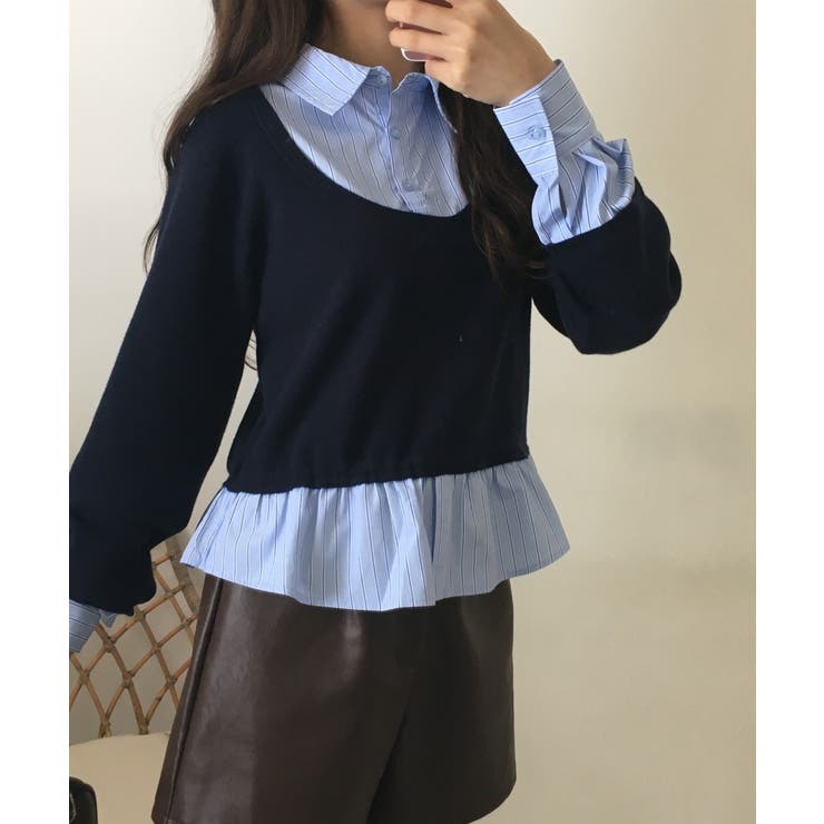 レイヤード風プルオーバートップス | atONE | 詳細画像8 