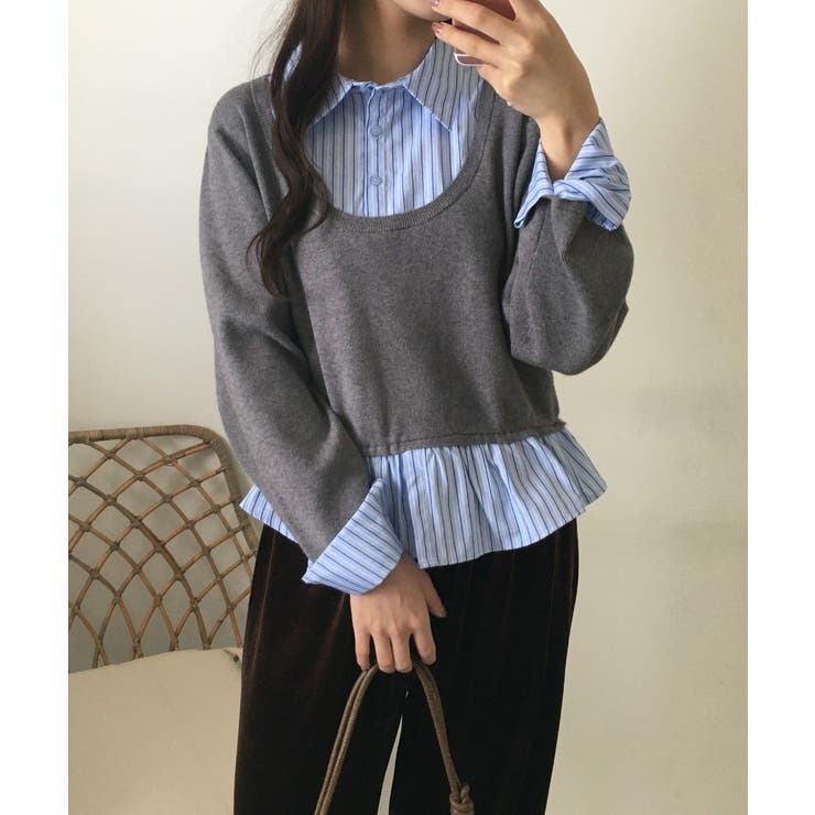 レイヤード風プルオーバートップス | atONE | 詳細画像2 