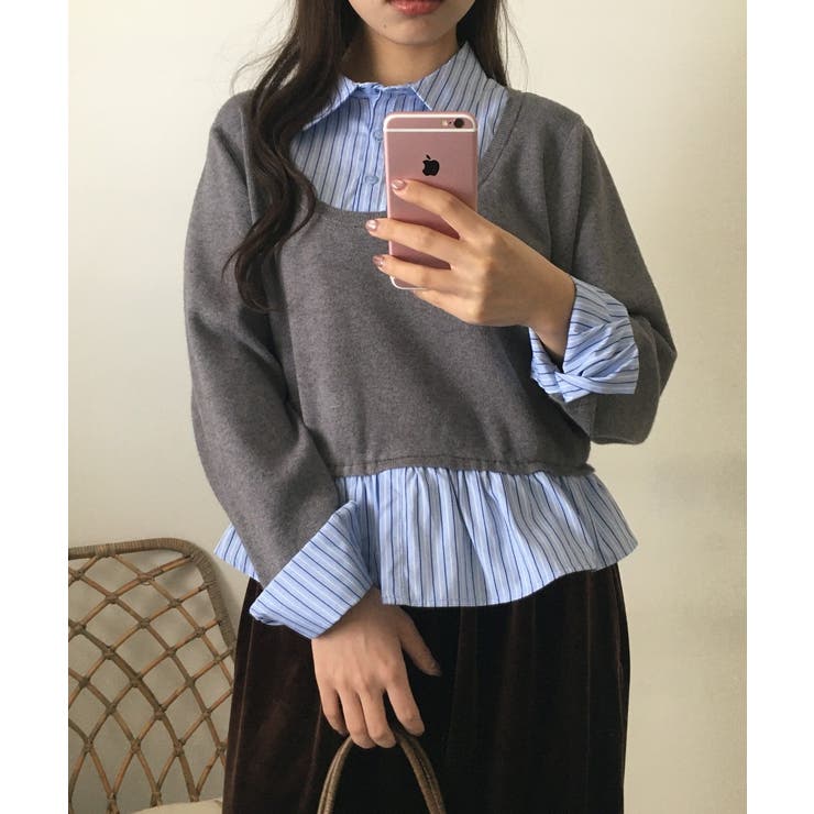 レイヤード風プルオーバートップス | atONE | 詳細画像3 