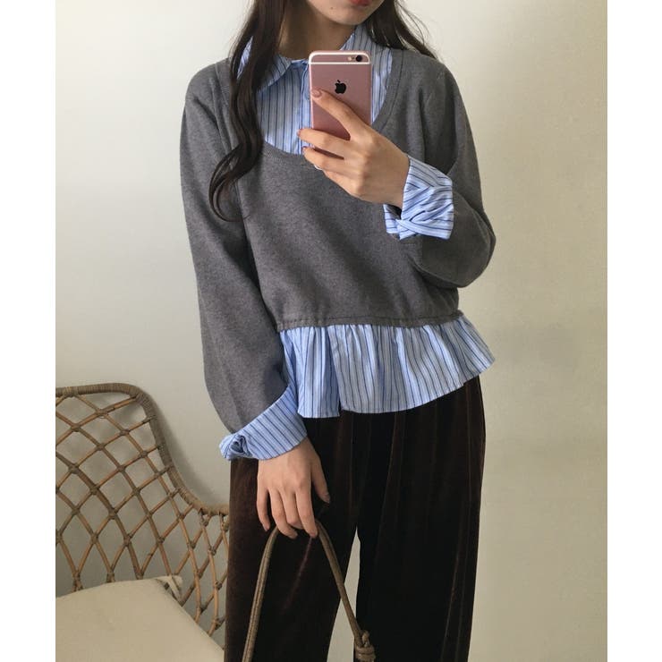 レイヤード風プルオーバートップス | atONE | 詳細画像4 
