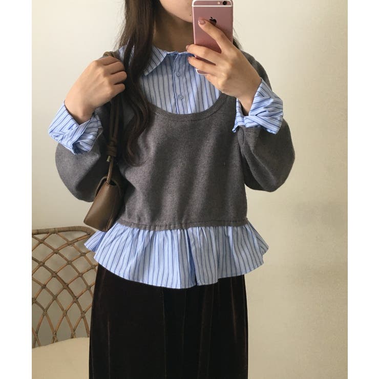 レイヤード風プルオーバートップス | atONE | 詳細画像5 