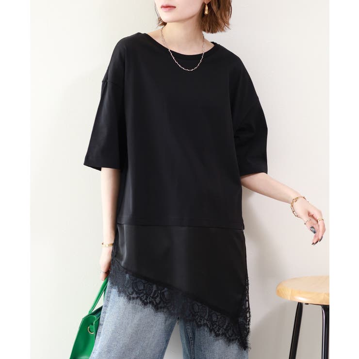 レースドッキングTシャツ | atONE | 詳細画像11 