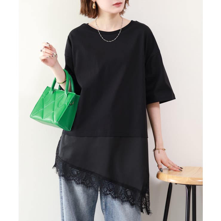 レースドッキングTシャツ | atONE | 詳細画像12 