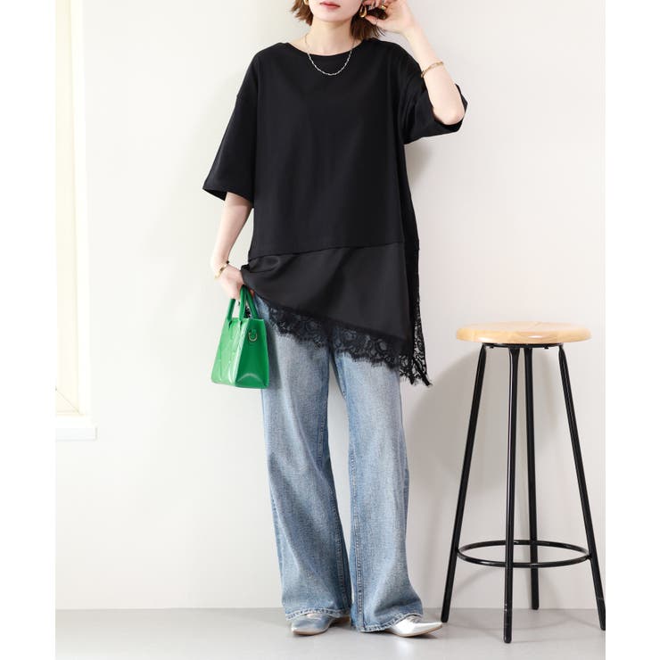レースドッキングTシャツ | atONE | 詳細画像13 