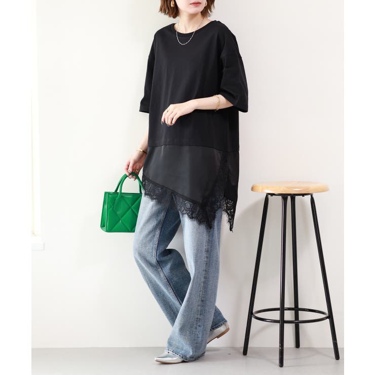 レースドッキングTシャツ | atONE | 詳細画像14 