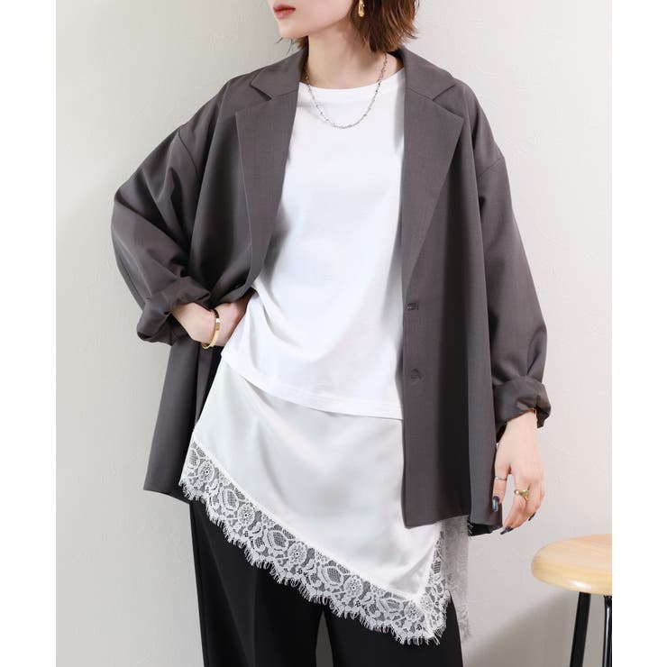 レースドッキングTシャツ | atONE | 詳細画像1 