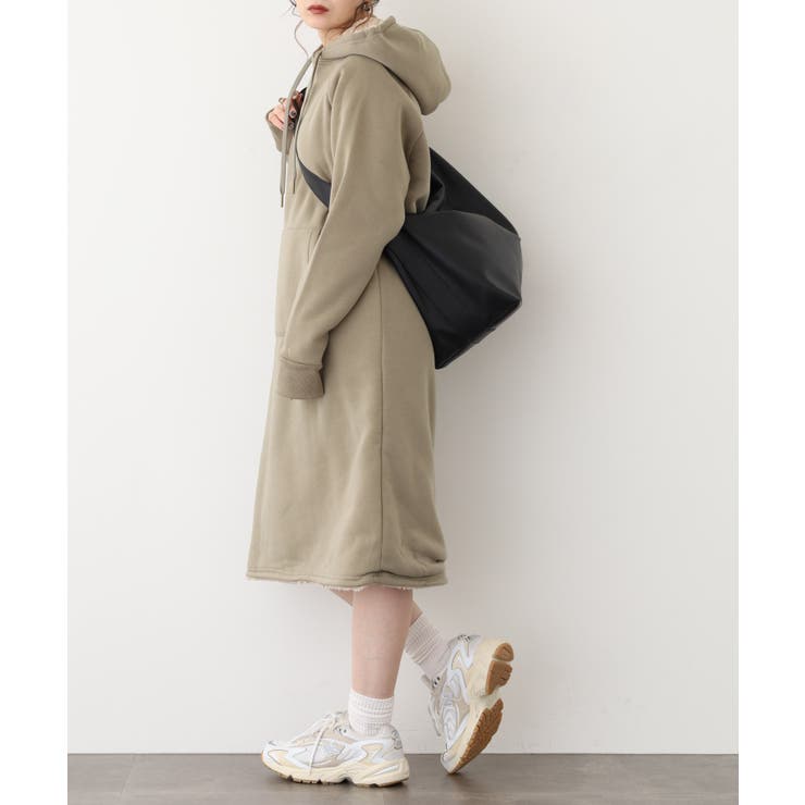 裏ボアパーカーワンピース | atONE | 詳細画像7 