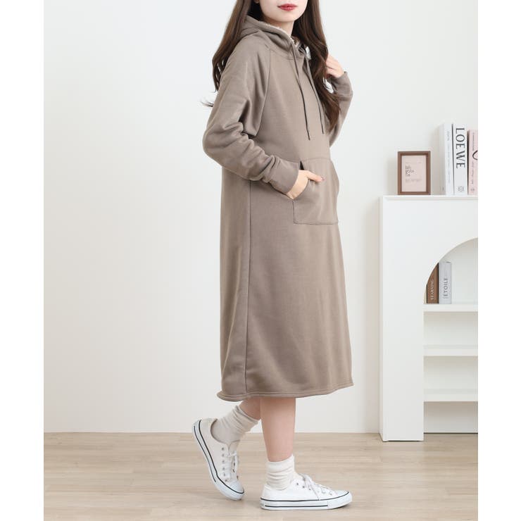 裏ボアパーカーワンピース | atONE | 詳細画像11 