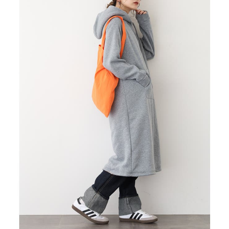 裏ボアパーカーワンピース | atONE | 詳細画像15 