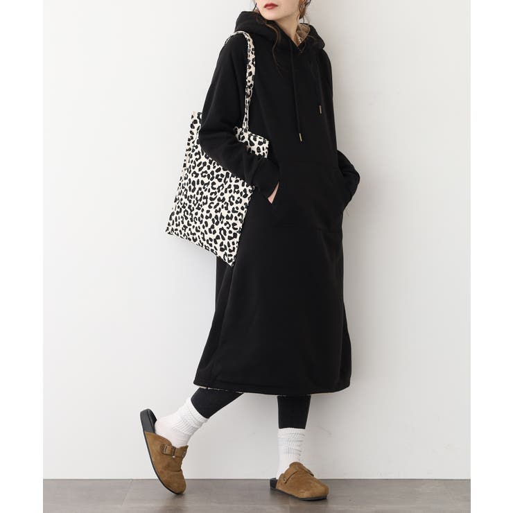 裏ボアパーカーワンピース | atONE | 詳細画像1 