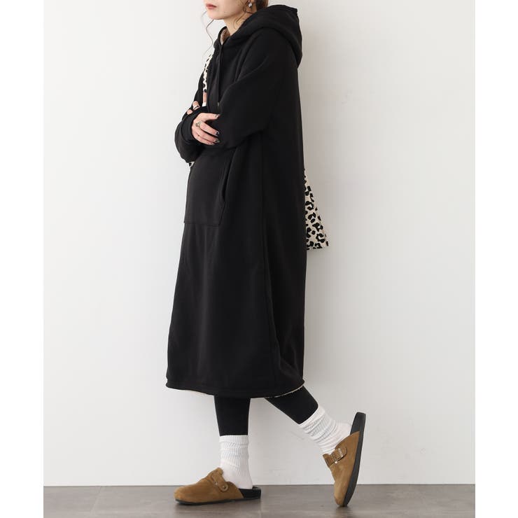 裏ボアパーカーワンピース | atONE | 詳細画像3 