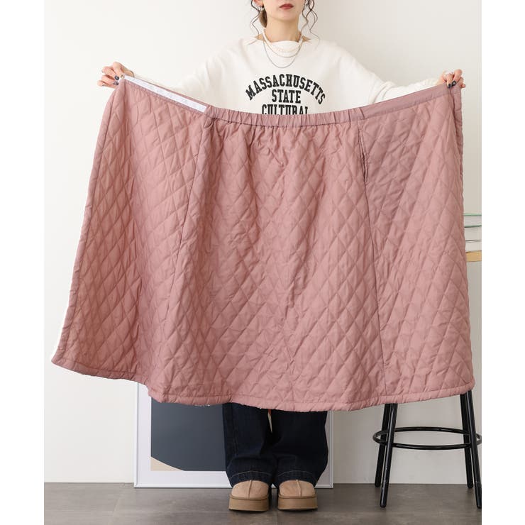 2WAY 裏ボアキルト無地ロング巻きスカート | atONE | 詳細画像31 