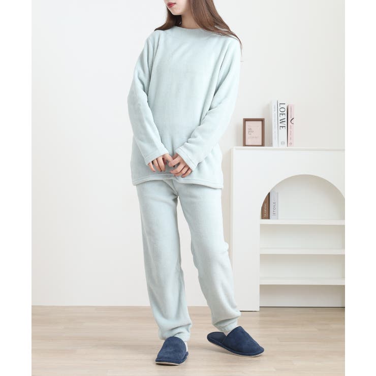 ミント | マイクロファイバー無地上下セット | atONE