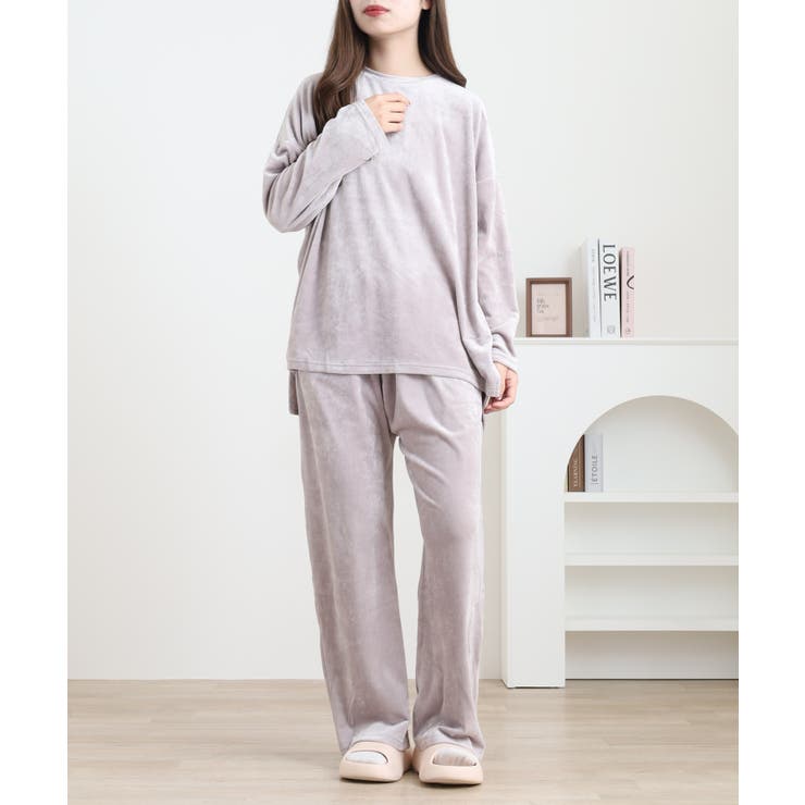 ストレッチベロア上下セット | atONE | 詳細画像7 