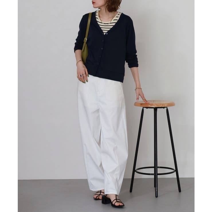 UVカット 紫外線防止 天竺Vネックカーディガン | atONE | 詳細画像5 