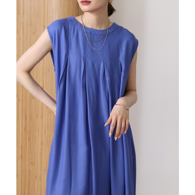 接触冷感レーヨンタックワンピース | atONE | 詳細画像15 