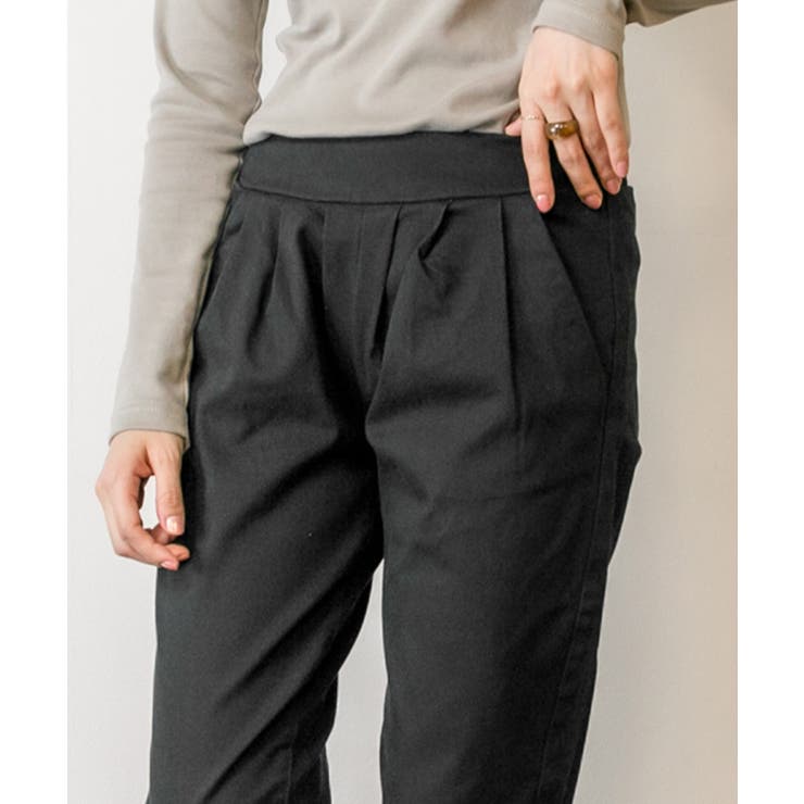 ワイドタックサルエルパンツ ゆったり リラックス | atONE | 詳細画像18 