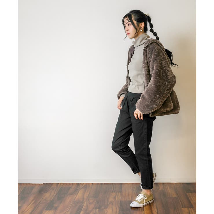 ワイドタックサルエルパンツ ゆったり リラックス | atONE | 詳細画像20 