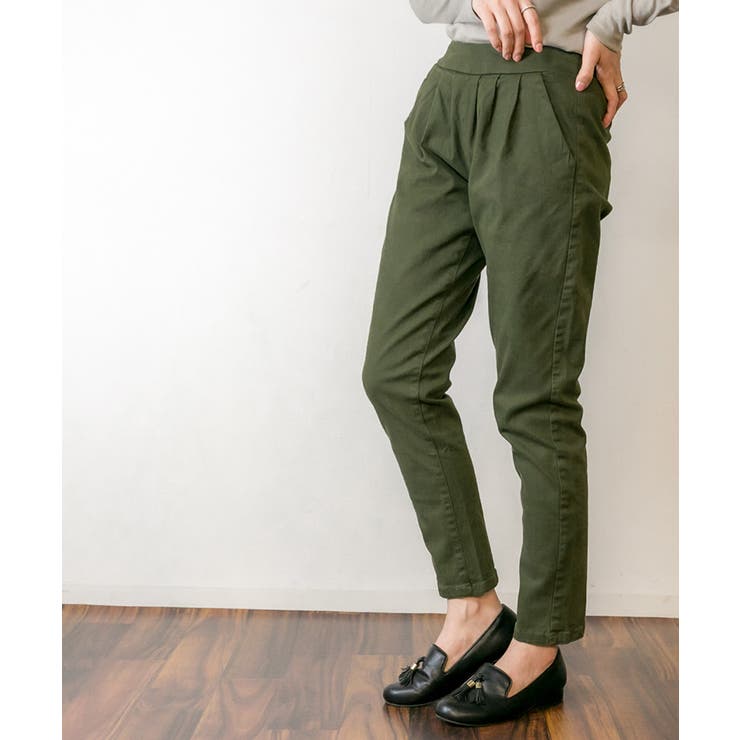 ワイドタックサルエルパンツ ゆったり リラックス | atONE | 詳細画像22 