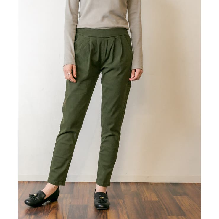 ワイドタックサルエルパンツ ゆったり リラックス | atONE | 詳細画像23 