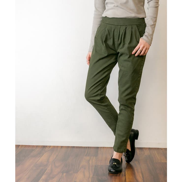 ワイドタックサルエルパンツ ゆったり リラックス | atONE | 詳細画像24 