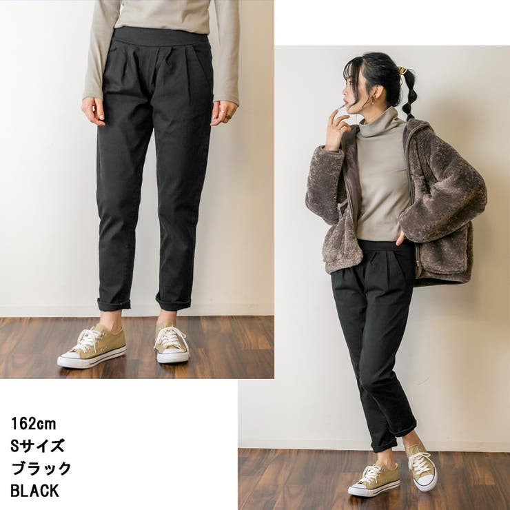 ワイドタックサルエルパンツ ゆったり リラックス | atONE | 詳細画像2 