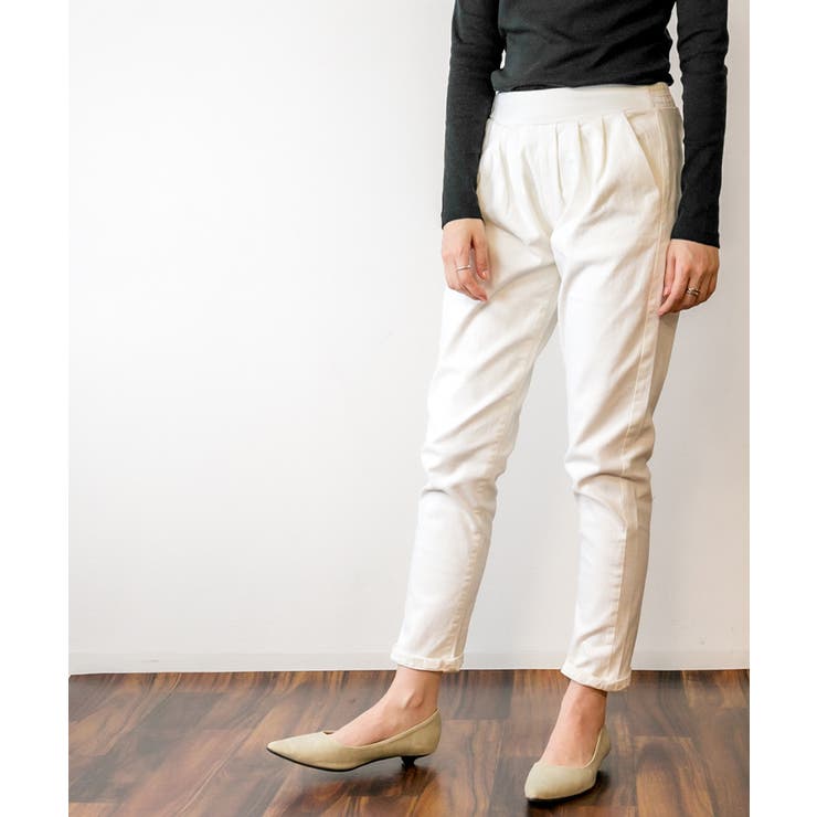 ワイドタックサルエルパンツ ゆったり リラックス | atONE | 詳細画像30 