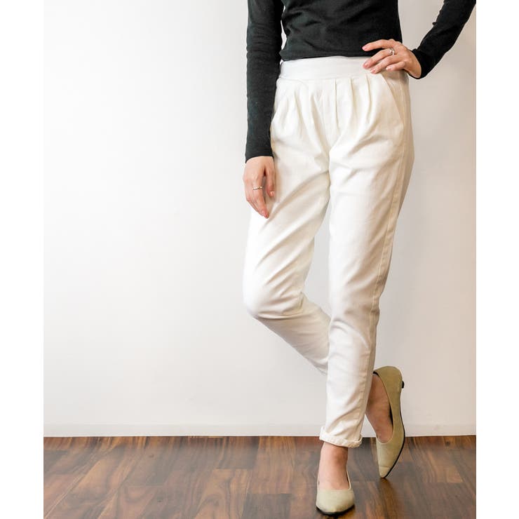 ワイドタックサルエルパンツ ゆったり リラックス | atONE | 詳細画像31 