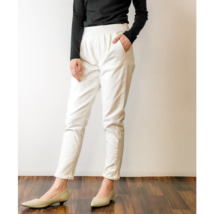 ワイドタックサルエルパンツ ゆったり リラックス | atONE | 詳細画像32 