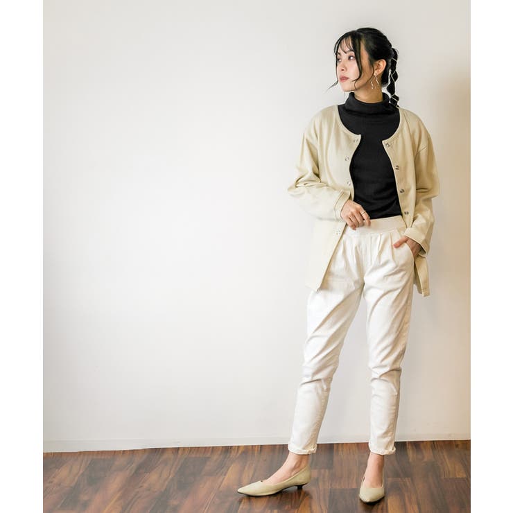 ワイドタックサルエルパンツ ゆったり リラックス | atONE | 詳細画像36 