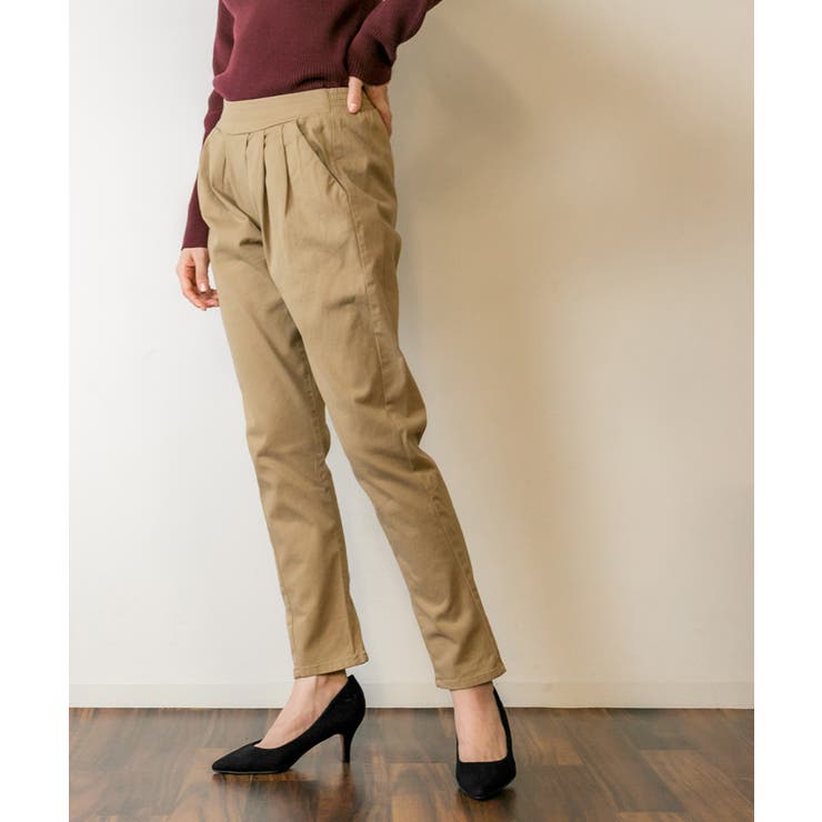 ワイドタックサルエルパンツ ゆったり リラックス | atONE | 詳細画像6 